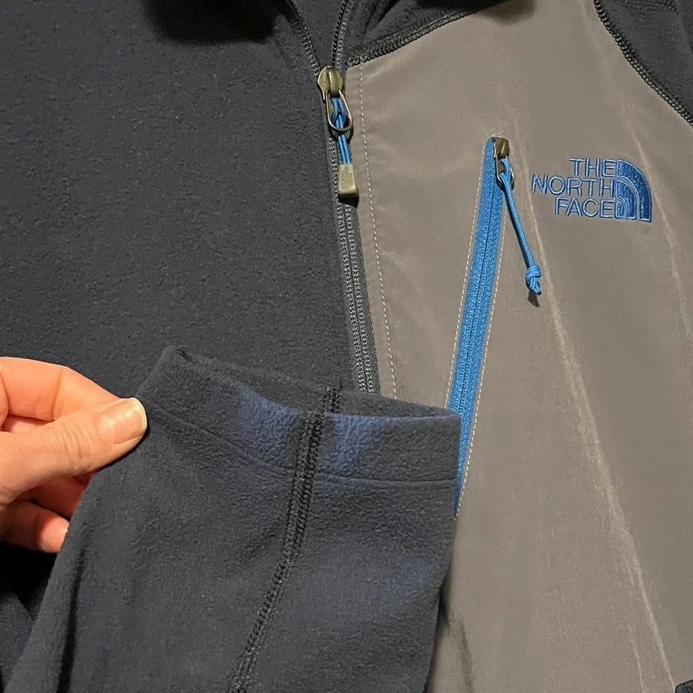 The North Face Men's Dark Blue and Charcoal Performance Jacket